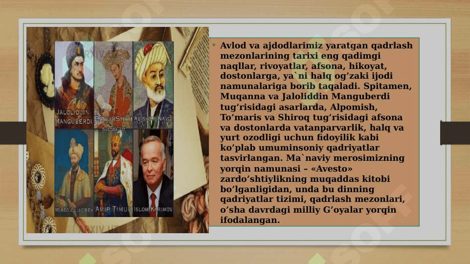 QADRIYATLAR TUSHUNCHASINING MA’NOSI VA UNING UMUMIY TAVSIFI 6