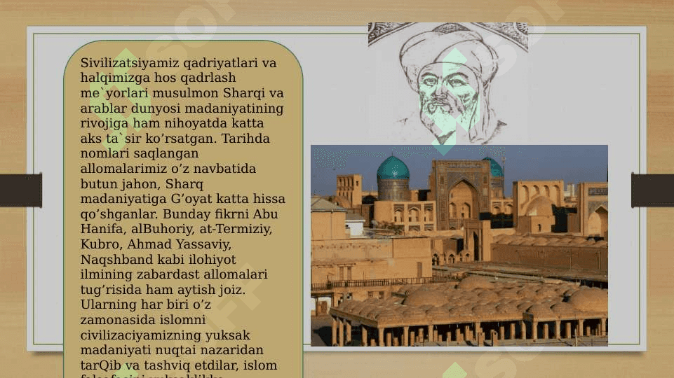 QADRIYATLAR TUSHUNCHASINING MA’NOSI VA UNING UMUMIY TAVSIFI 7