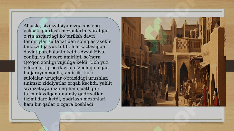 QADRIYATLAR TUSHUNCHASINING MA’NOSI VA UNING UMUMIY TAVSIFI 8