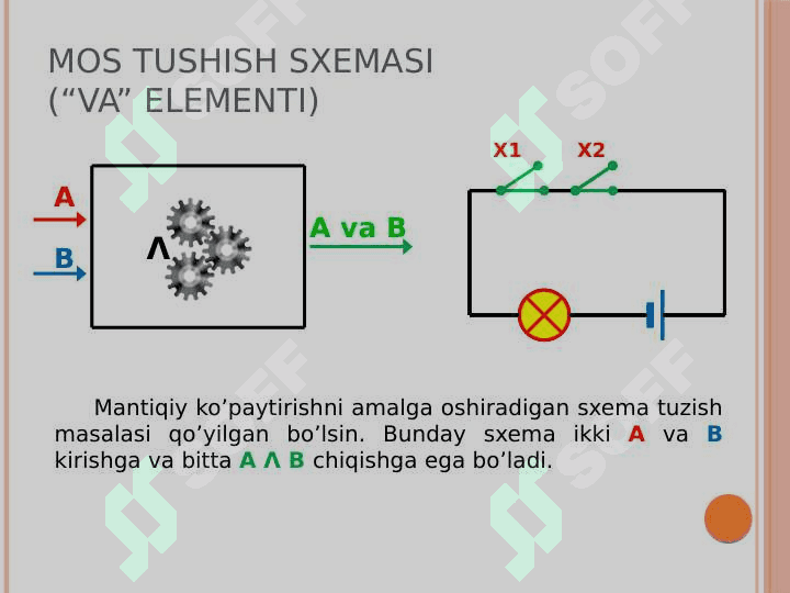 Mantiqiy amallar va mantiqiy elementlar 4