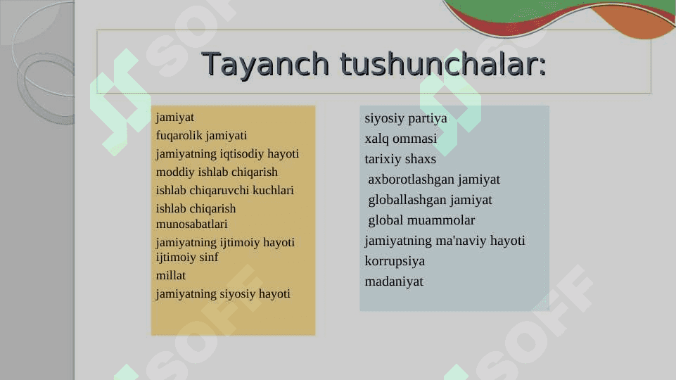 Jamiyat falsafasi 3