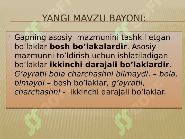 Gap bo’laklari 4