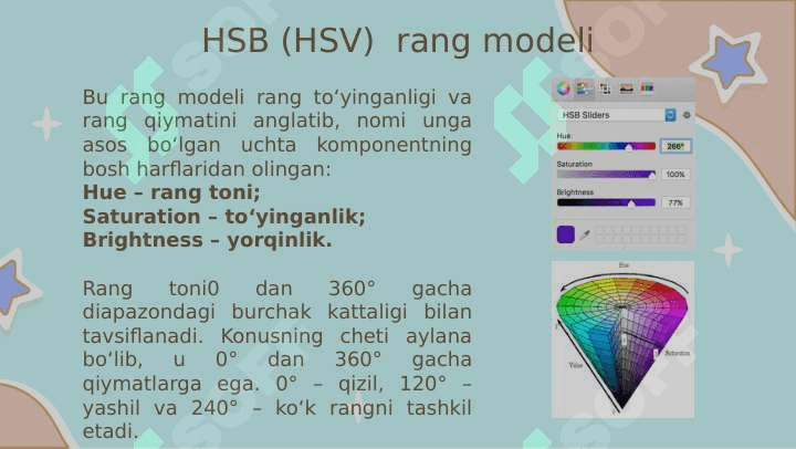 RANG MODELLARI VA GRAFIK FORMATLAR 5