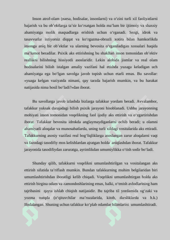 Mustaqil tafakkurning rivojlanishi 2