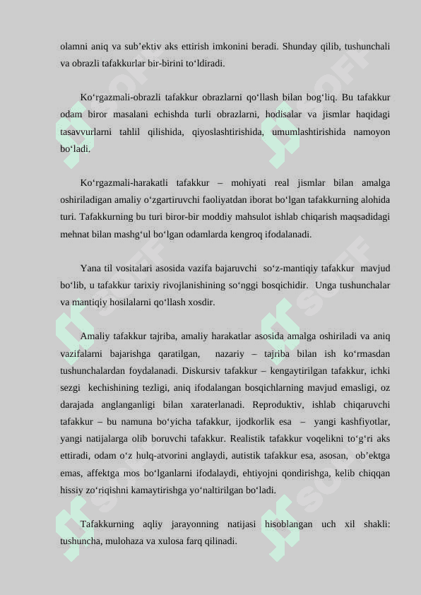Mustaqil tafakkurning rivojlanishi 6