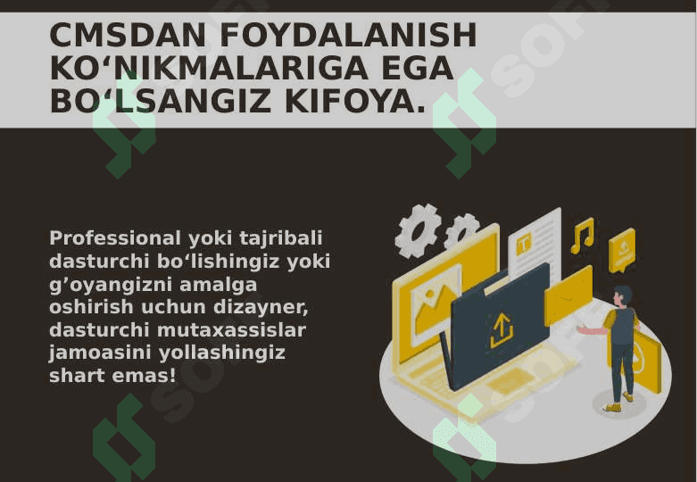 CMS (CONTENT MANAGEMENT SYSTEMS –KONTENTNI BOSHQARUV TIZIMLARI) 7