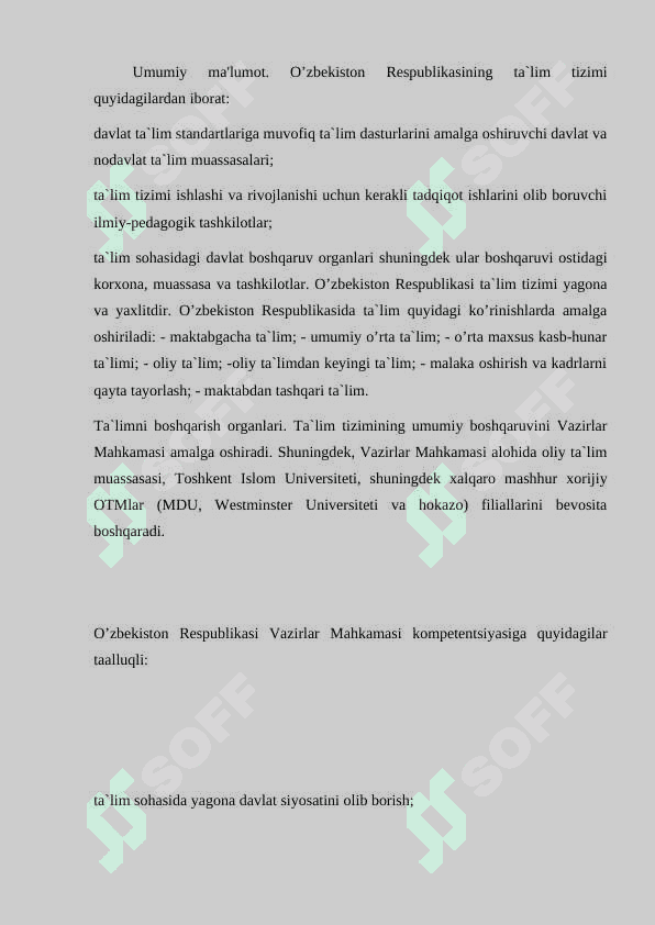 O'zbekiston Resp talim tizimi 2