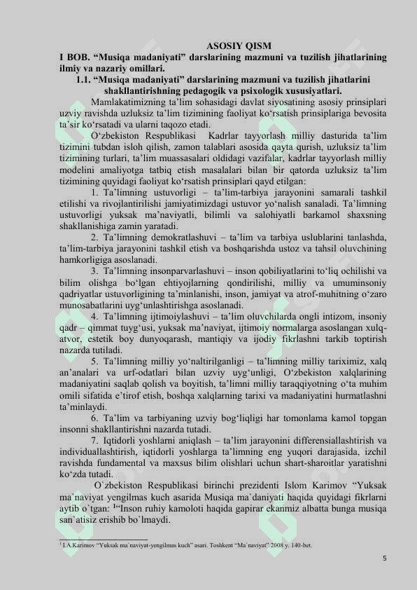 MUSIQA MADANIYATI” FANINI TASHKIL ETISHDA  INNAVATSION PEDAGOGIK TEXNOLOGIYALARDAN  FOYDALANISH  (METODIK TAVSIYA) 5