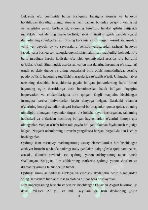 Qadimgi Rim madaniyati 8