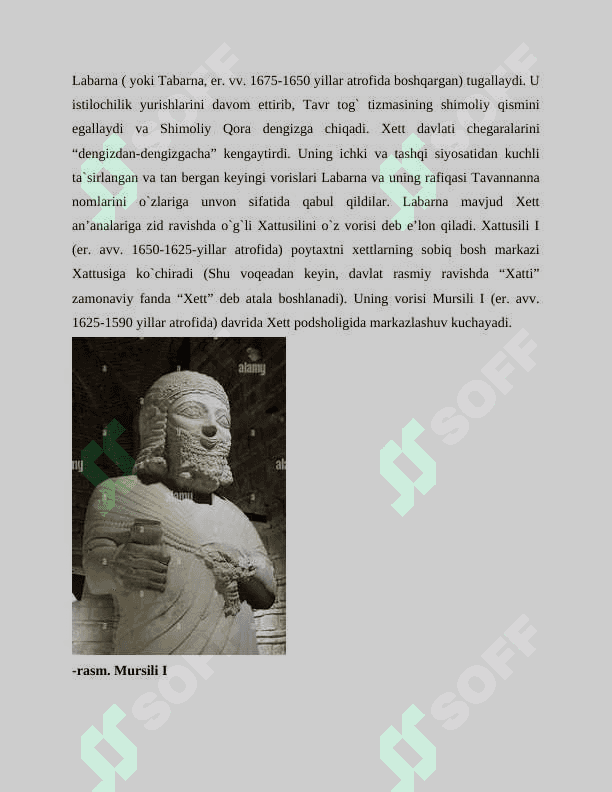 Xett davlati va jamiyati. Mitanni tarixi 8