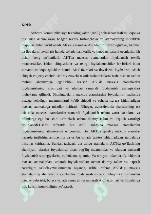 AKT sohasida maxsus atamalarning qollanilishi. 3