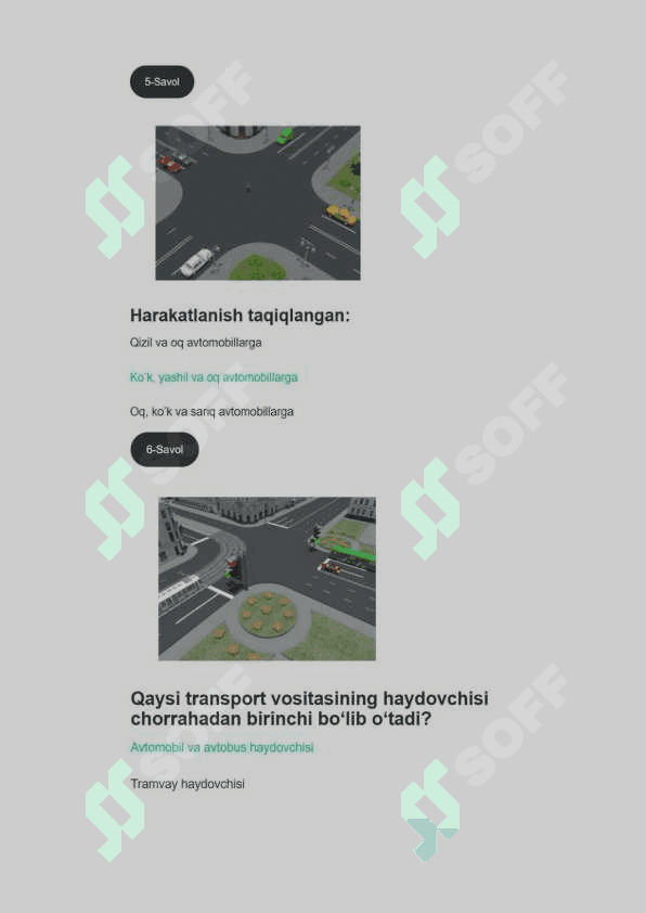 avtotest savollari javoblari bilan 4