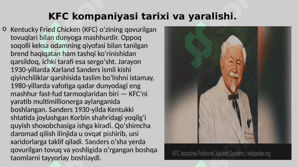 KFC kompaniyasi pptx 3