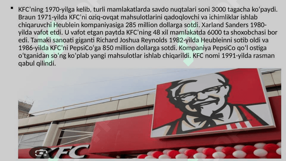 KFC kompaniyasi pptx 7