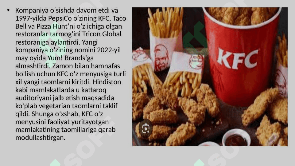 KFC kompaniyasi pptx 8