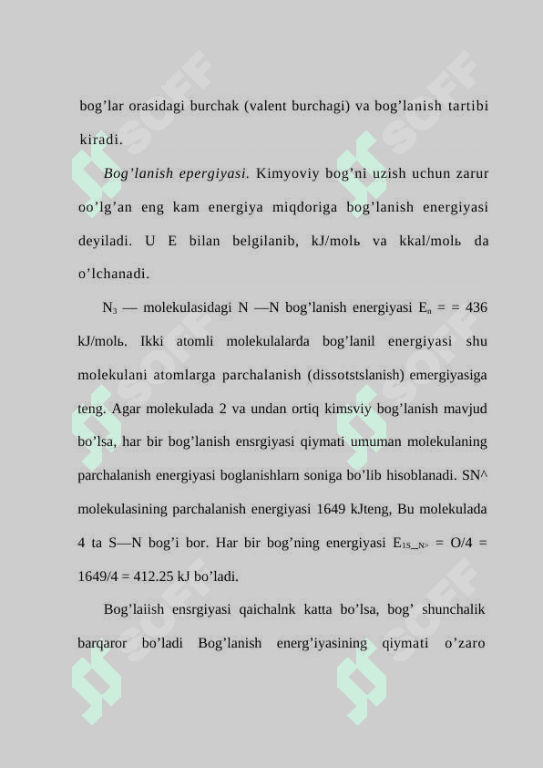 Kimyoviy bog’lanish 4