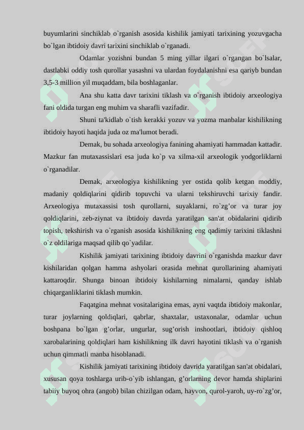 Ibtidoiy jamiyat tarixi 3