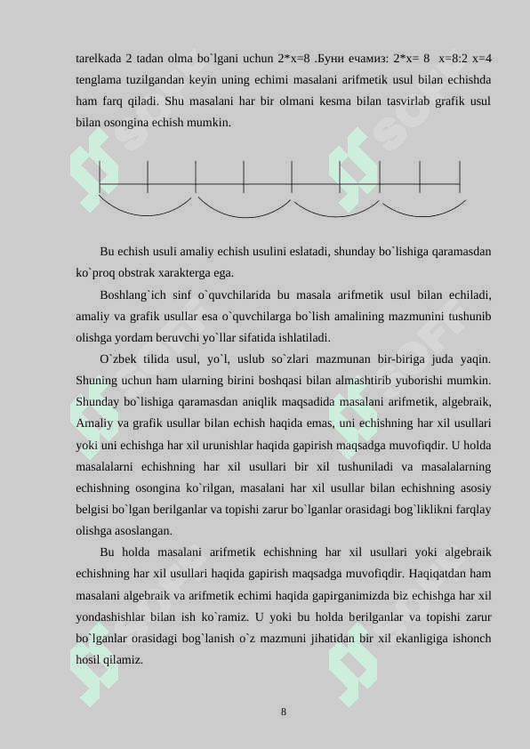 O`quvchilarda masala yechish uquvini shakllantirish 8