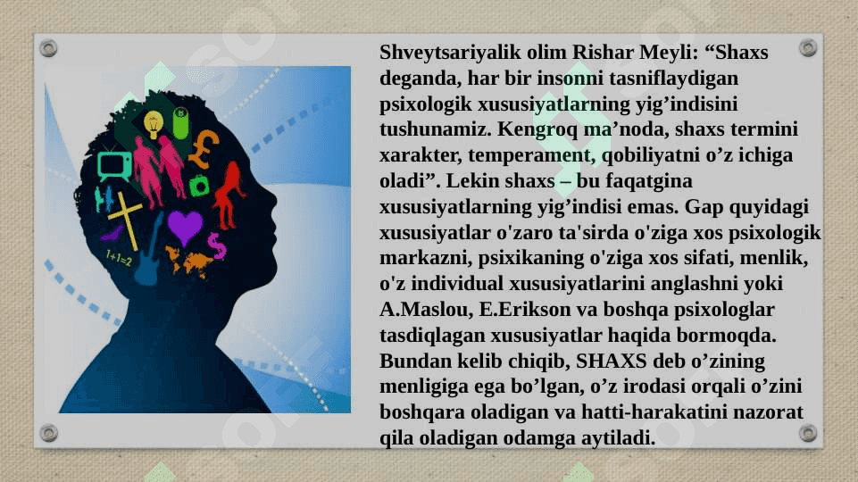 Shaxs pisixologiyasi 5