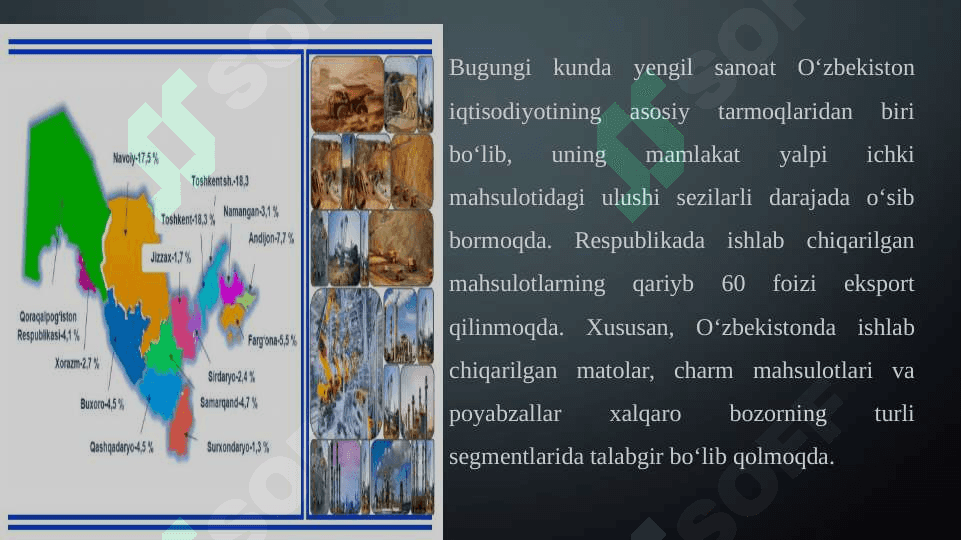 O’zbekiston yengil sanoati mavzusida 6