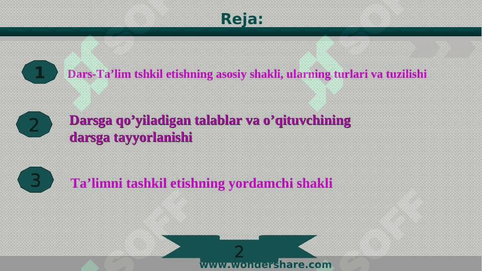 Ta’limni tashkil etish shakllari 2