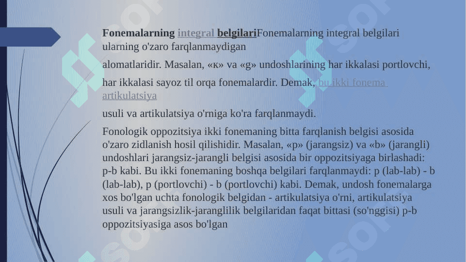 Fonemalarning integral va differensial belgilari 6