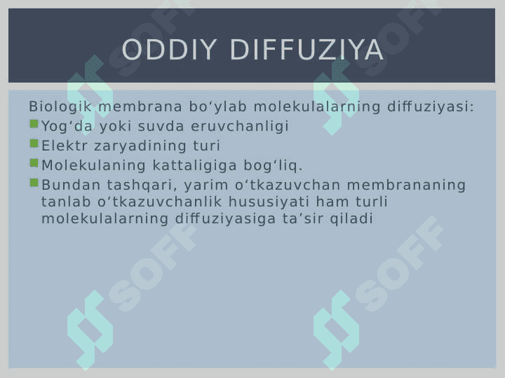 Hujayra membranasi bo`ylab moddalar transporti 7