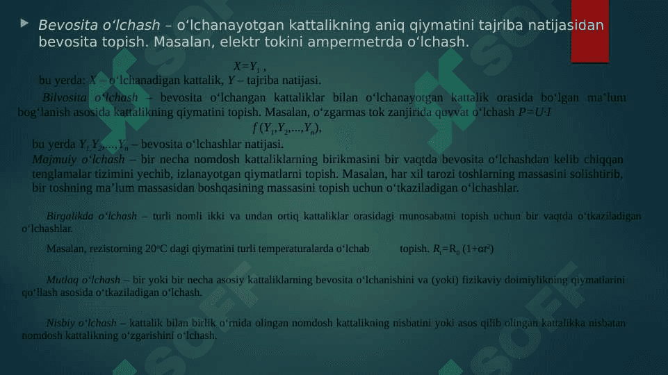 Elektron oʻlchash asboblari 2