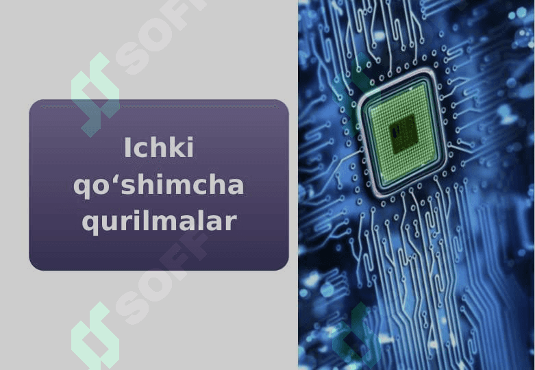 Kompyuterning qo‘shimcha qurilmalari 4