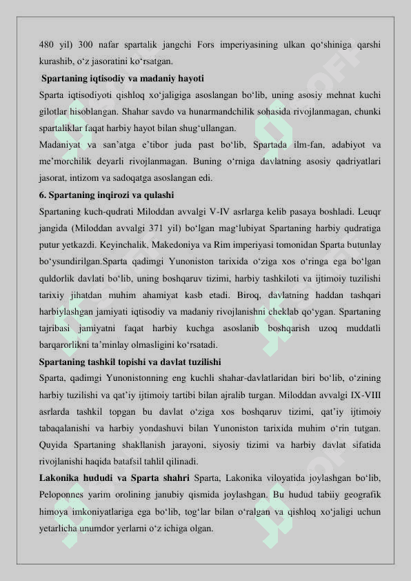 Sparta quldorlik davlati 4