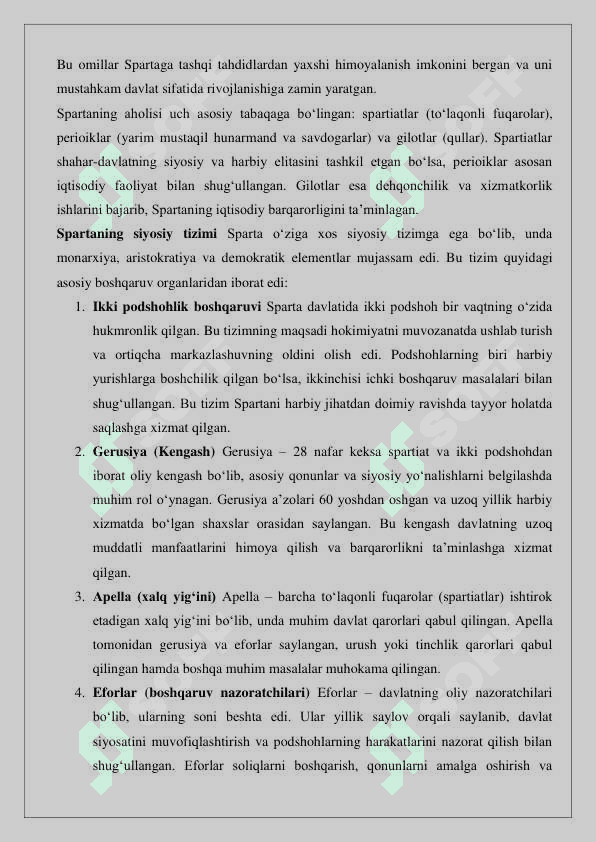 Sparta quldorlik davlati 5