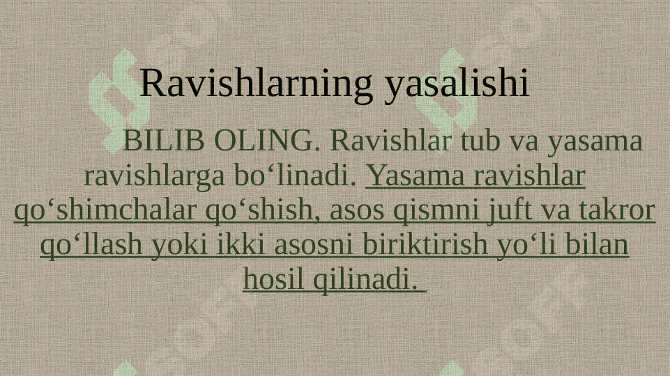 Ravish so‘z turkumi 3