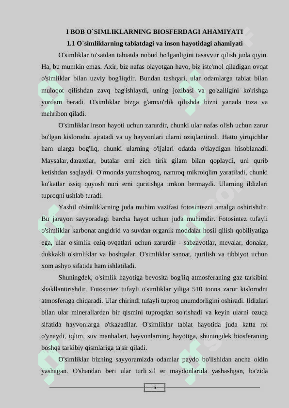 O`simliklarning o`simliklarga ta`siri 5