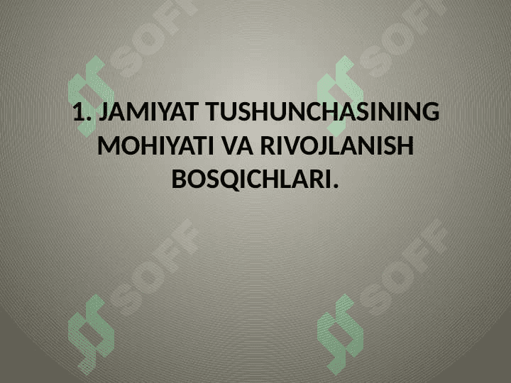 Jamiyat falsafasi 5