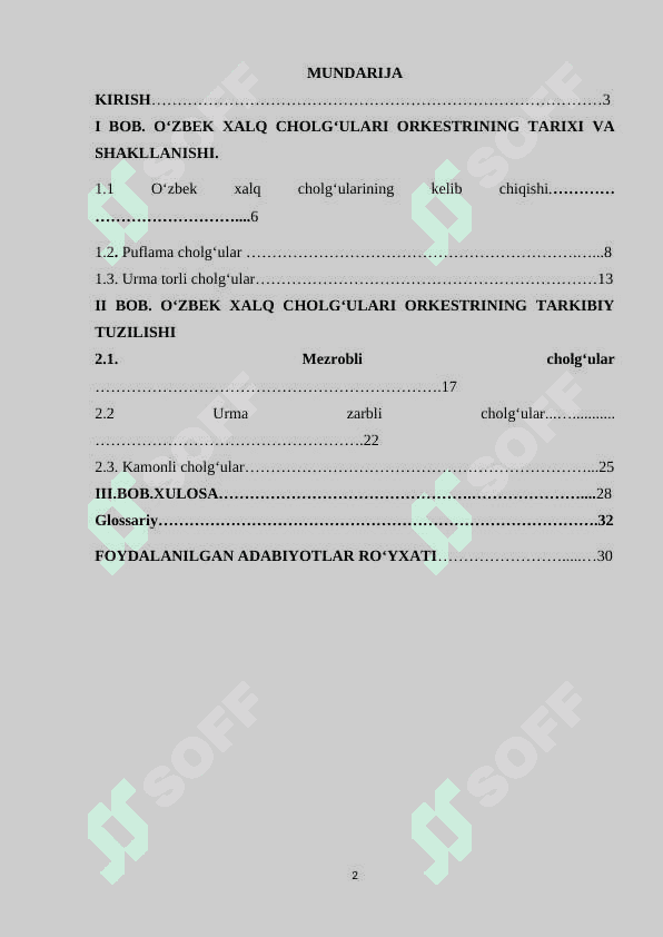 O’zbek xalq cholg’ulari orkestri guruhlari 2