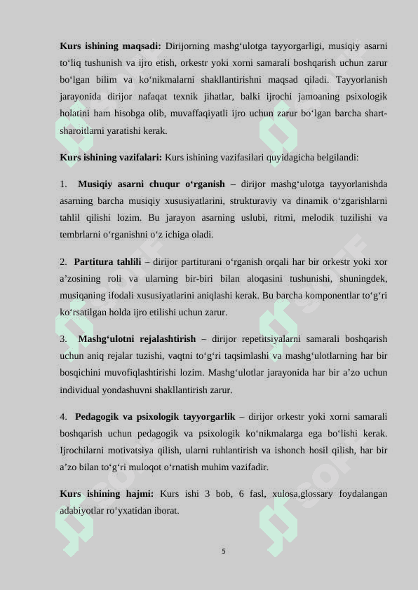 Dirijorning mashg’ulotga tayyorgarligi 5