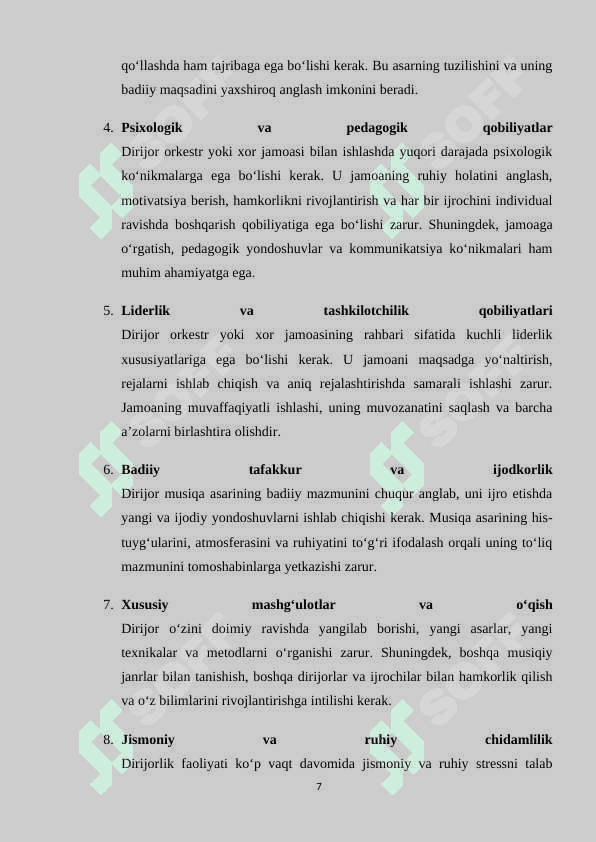 Dirijorning mashg’ulotga tayyorgarligi 7