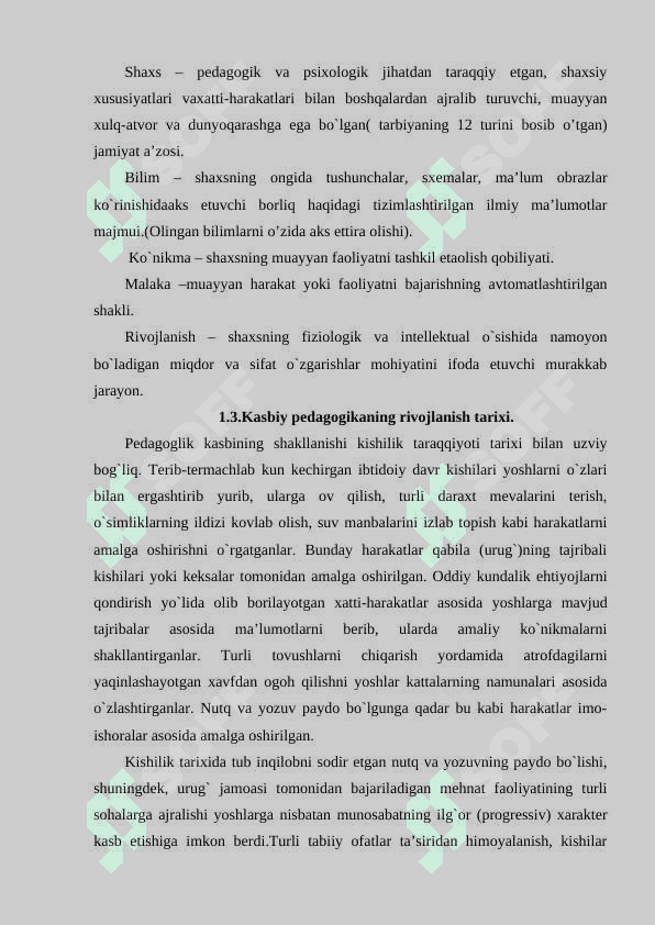 UZLUKSIZ TA’LIMDA KASBIY PEDAGOGIK FANINING ILMIY-TADQIQOT METODLARI, VOSITALARI 8
