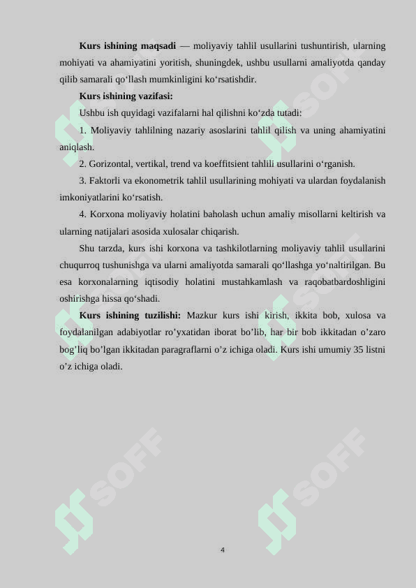 Moliyaviy tahlilda qo’llaniladigan usullar 4