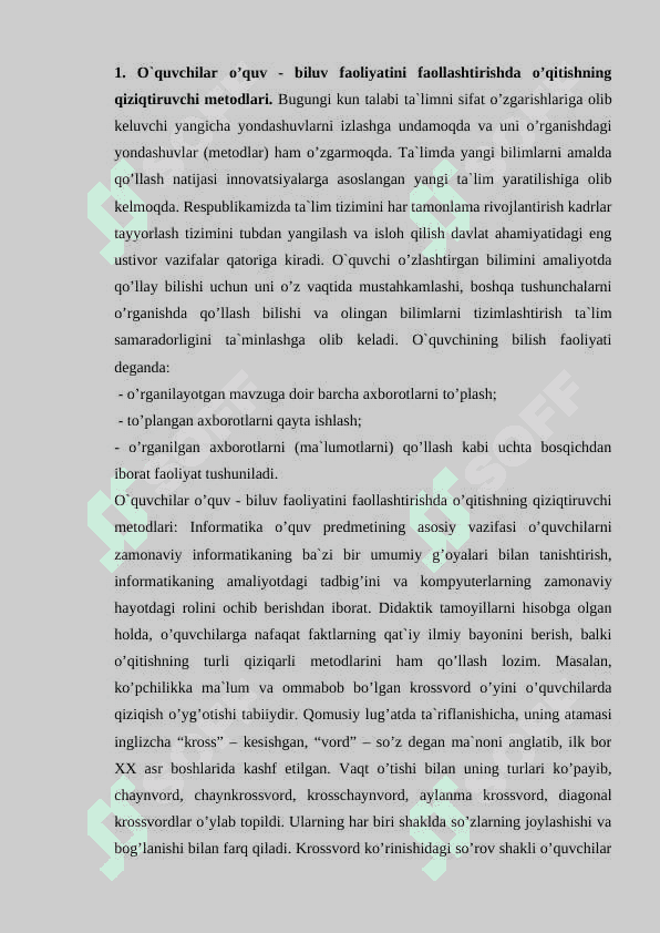 Ta’lim tizimida informatika fanlarining maqsadi, mazmuni, uzviyligi va uzluksizligini ta’minlashga qaratilgan innovasiyalar 2