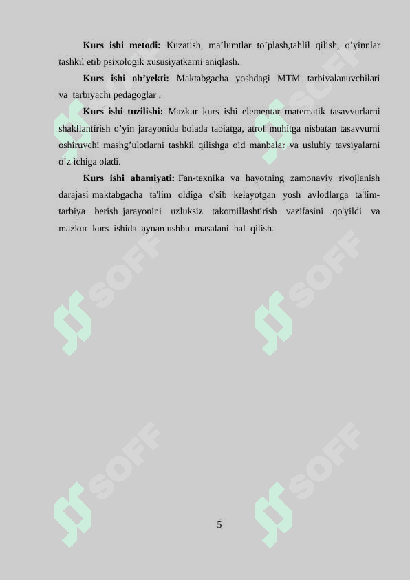 Maktabgacha ta`lim muassasalarida tayyorlov guruhi bolalarining aqliy rivojlanishida psixologik treninglardan foydalanish 5