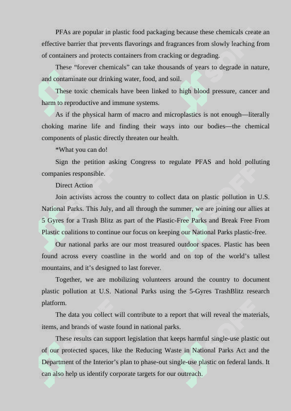 Reading. Our plastic planet 3
