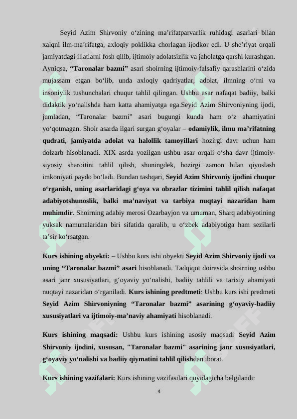 “Taronalar bazmi” asari tahlili 4
