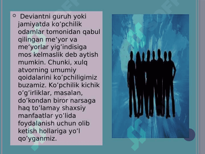 Deviant xulq atvor 4