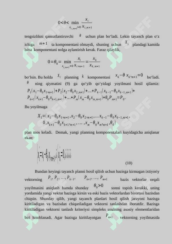 CHIZIQLI PROGRAMMALASH MASALASINI SIMPLEKS USULIDA YECHISH 4