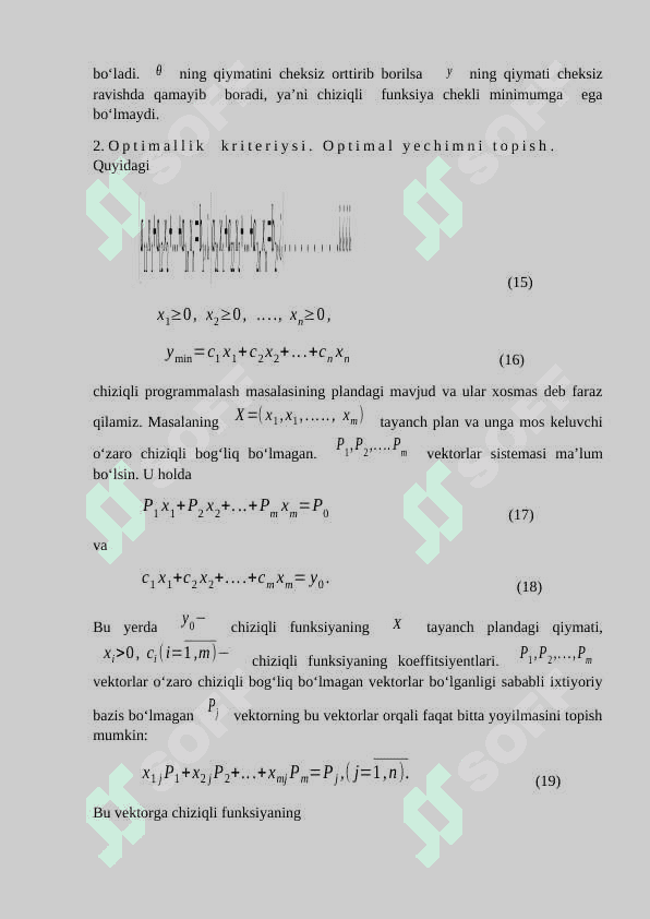 CHIZIQLI PROGRAMMALASH MASALASINI SIMPLEKS USULIDA YECHISH 7