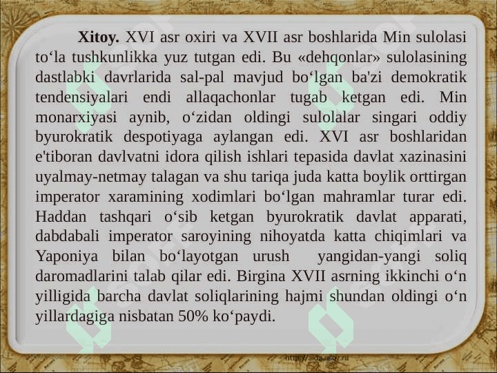 XVII-XVIII asrlarda Sharq 2