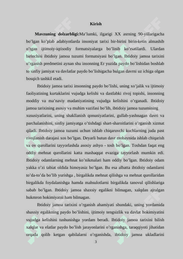 IBTIDOIY JAMOA DAVRI TARIXINING MANBASHUNOSLIGI VA TARIXSHUNOSLIGI 3