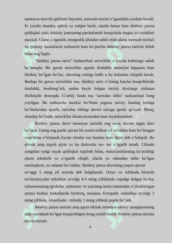IBTIDOIY JAMOA DAVRI TARIXINING MANBASHUNOSLIGI VA TARIXSHUNOSLIGI 4