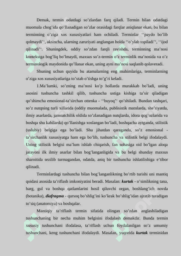 TERMIN, SO‘Z VA NOM 3